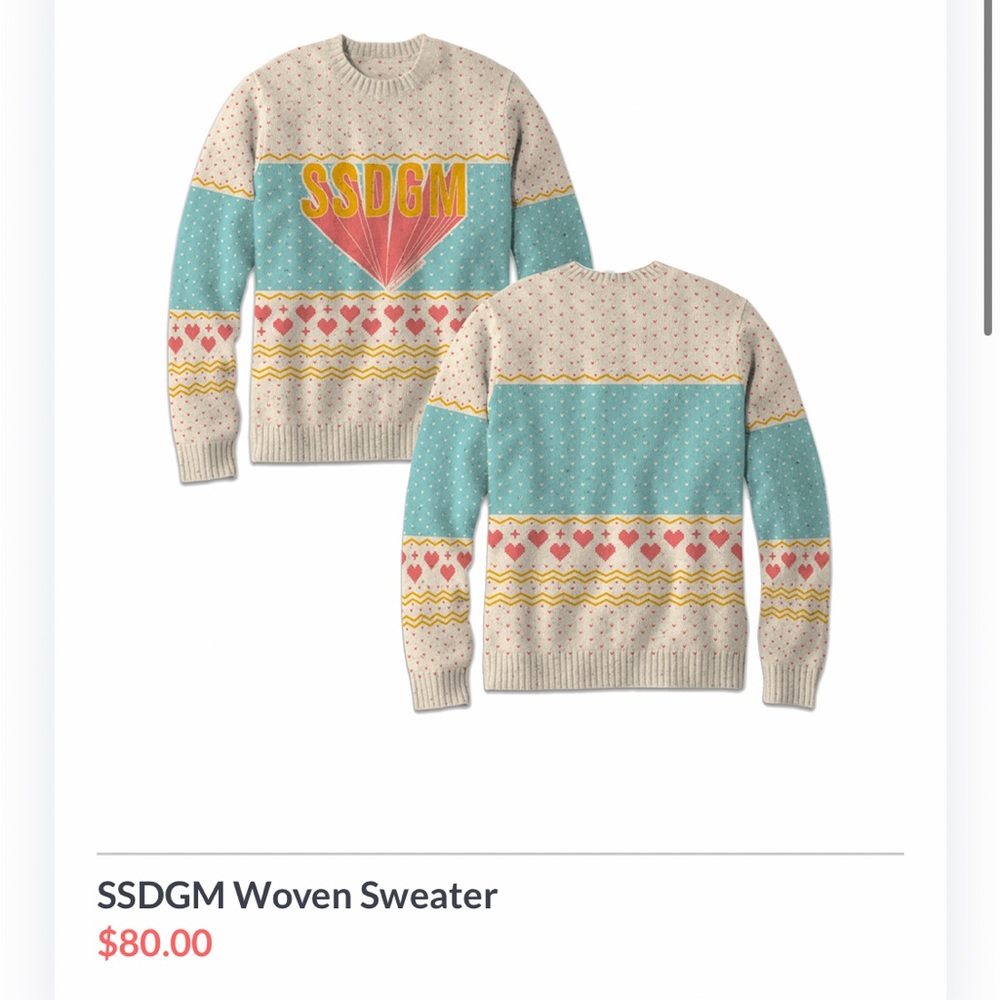 My Favorite Murder Podcast SSDGM Woven Sweater